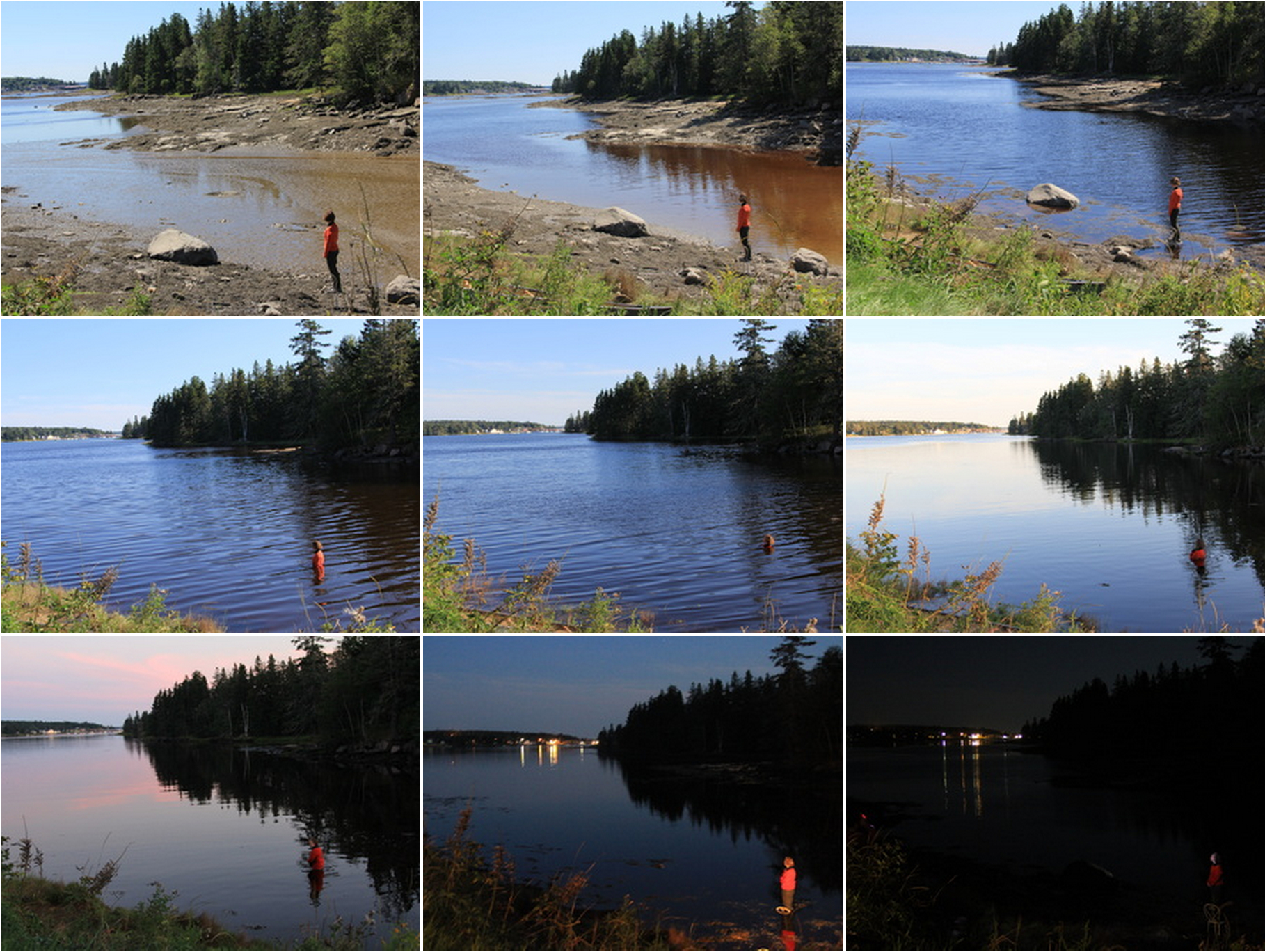 Sarah Cameron Sunde's 36.5 / a durational performance with the sea, photos by Maridee Slater